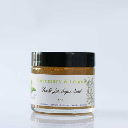 Rosemary and Lemon Face & Lip Sugar Scrub