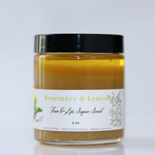 Load image into Gallery viewer, Rosemary and Lemon Face &amp; Lip Sugar Scrub